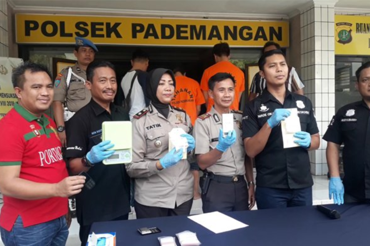 Polsek Pademangan Tangkap 4 Pengedar Sabu, Sita 40.94 Gram